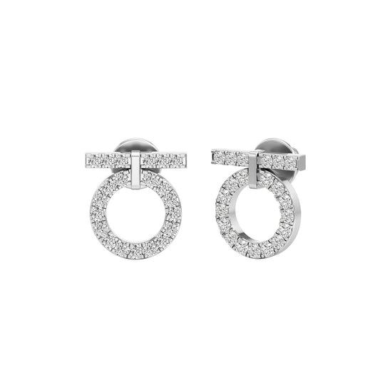 0.50Ct Round Shape,,Fancy Studs Earrings