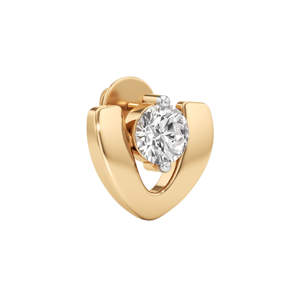1.5Ct Round Shape Fancy Studs Earrings