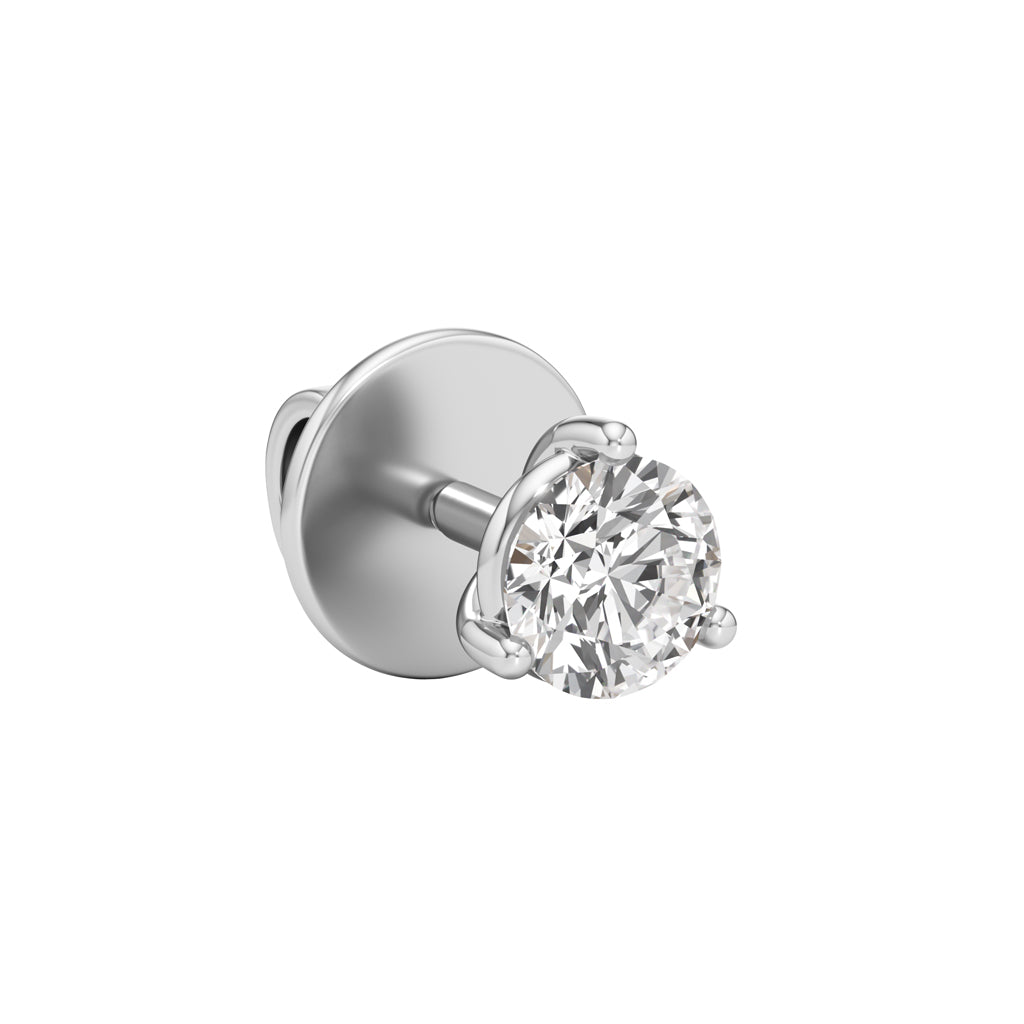 0.5Ct Round Shape Delicate Earrings