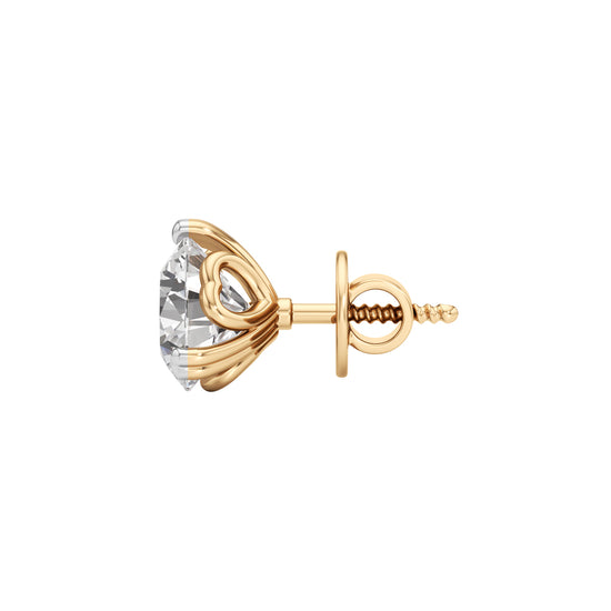 2.5Ct Round Shape Solitaire Studs Earrings