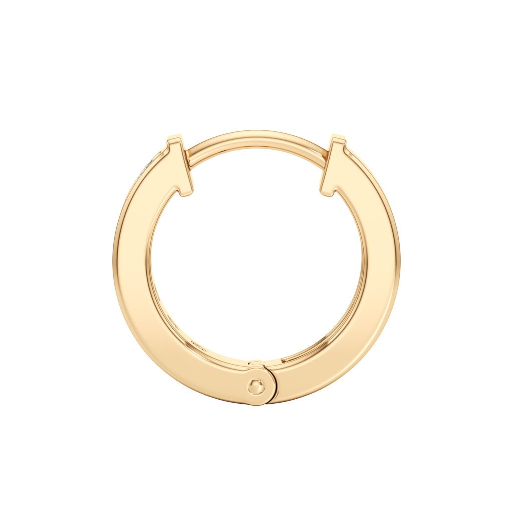 0.5Ct Round Shape Hoops Earrings