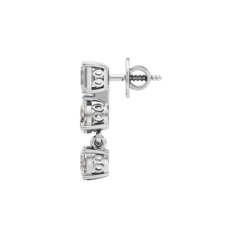 1.5Ct Pear Shape Dangles Earrings