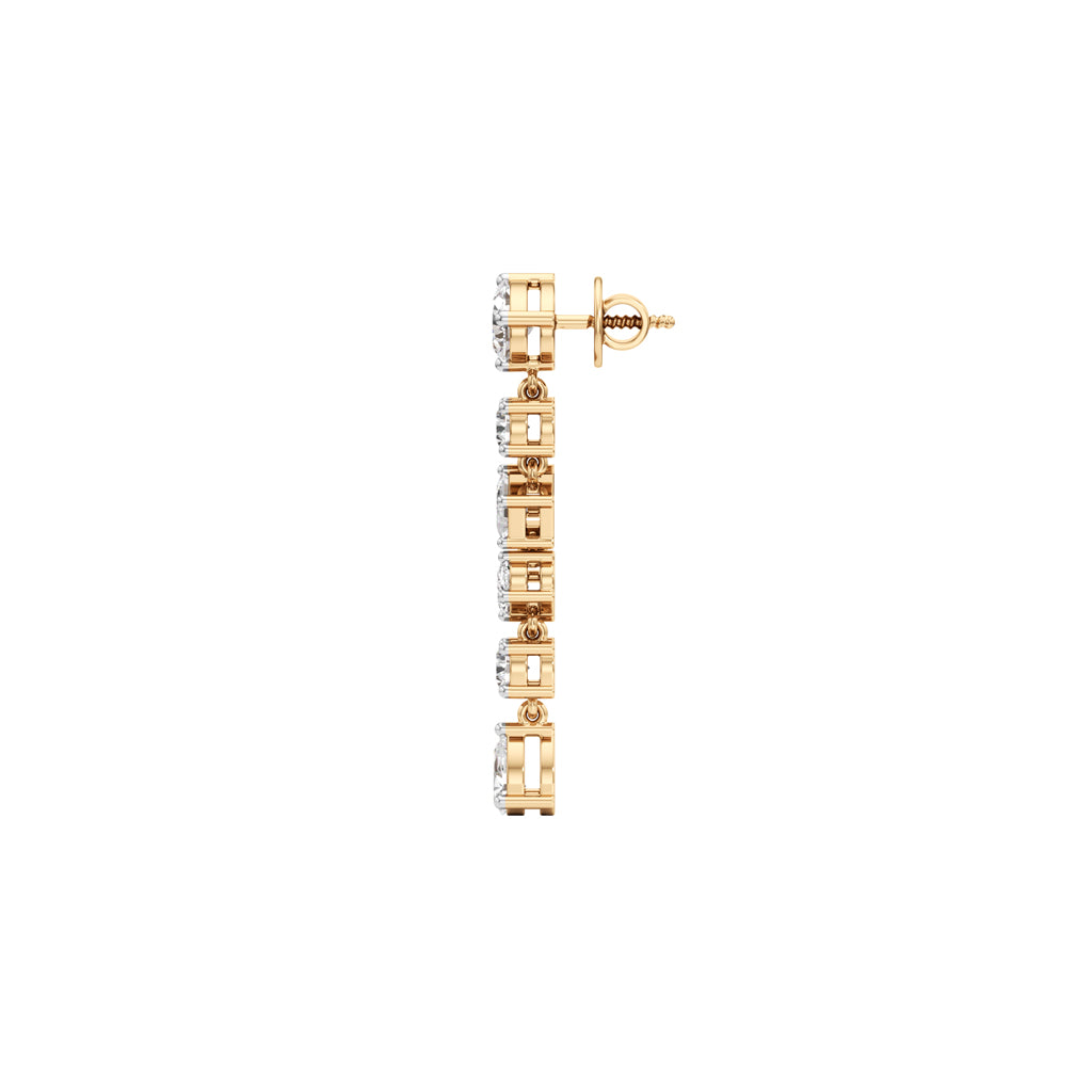 3.25Ct Pear Shape Dangles Earrings