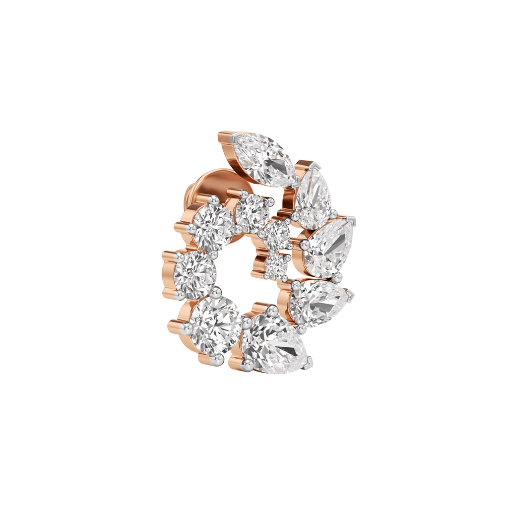 6.25Ct Pear Shape Fancy Studs Earrings