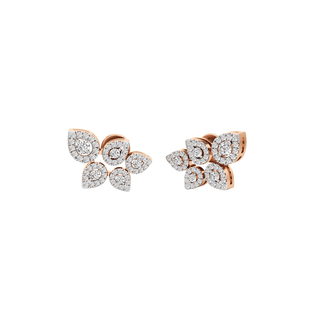 Round Shape,,Fancy Studs Earrings
