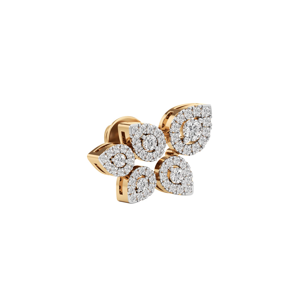 Round Shape,,Fancy Studs Earrings