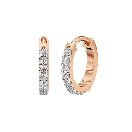 Glimmering Petals Round Shape Delicate Earrings