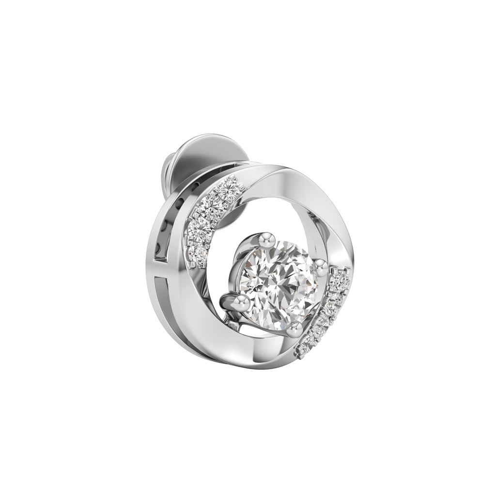 0.5Ct Round Shape Delicate Earrings