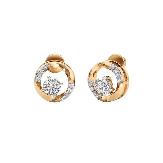 0.5Ct Round Shape Delicate Earrings