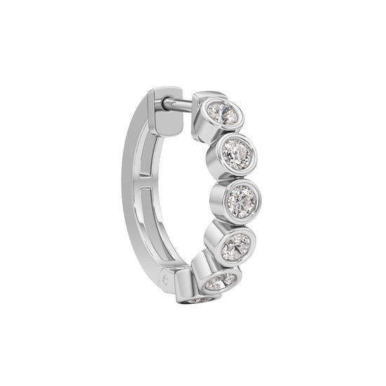 1.25Ct Round Shape,Hoops Earrings