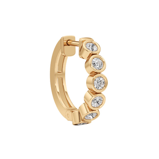 1.25Ct Round Shape,Hoops Earrings