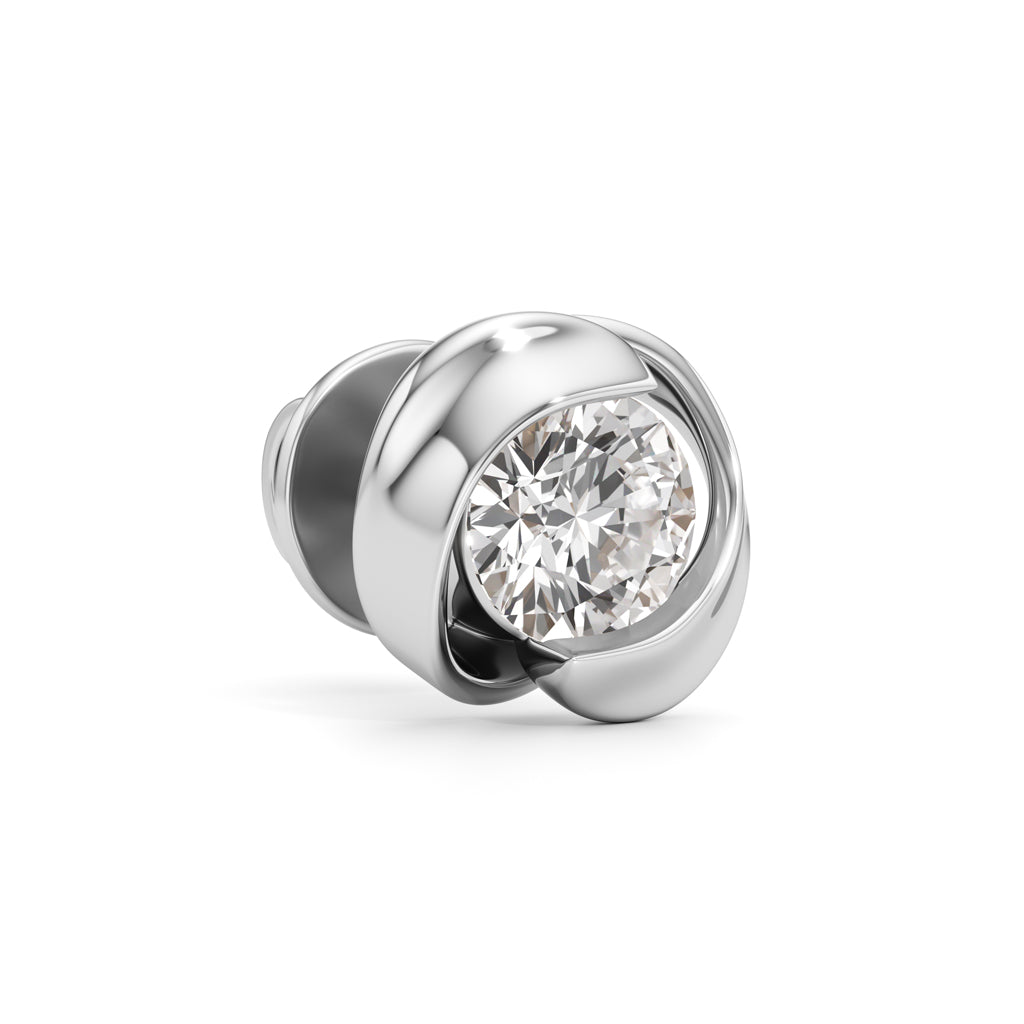 1.00Ct Round Shape Solitaire Studs Earrings