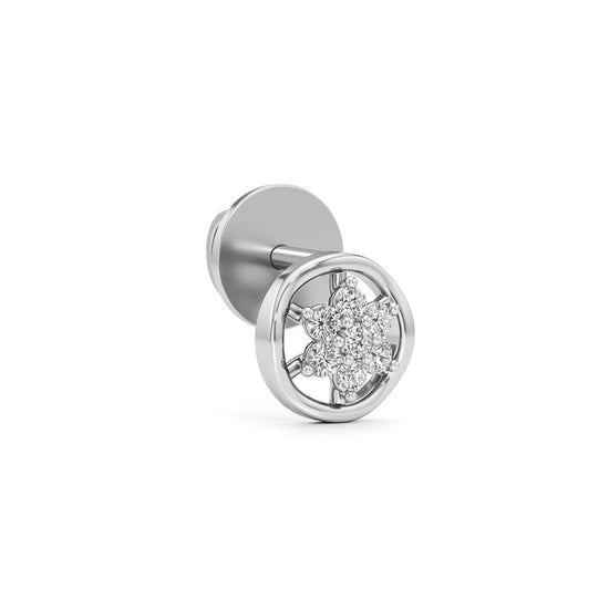 0.25Ct Round Shape Fancy Stud