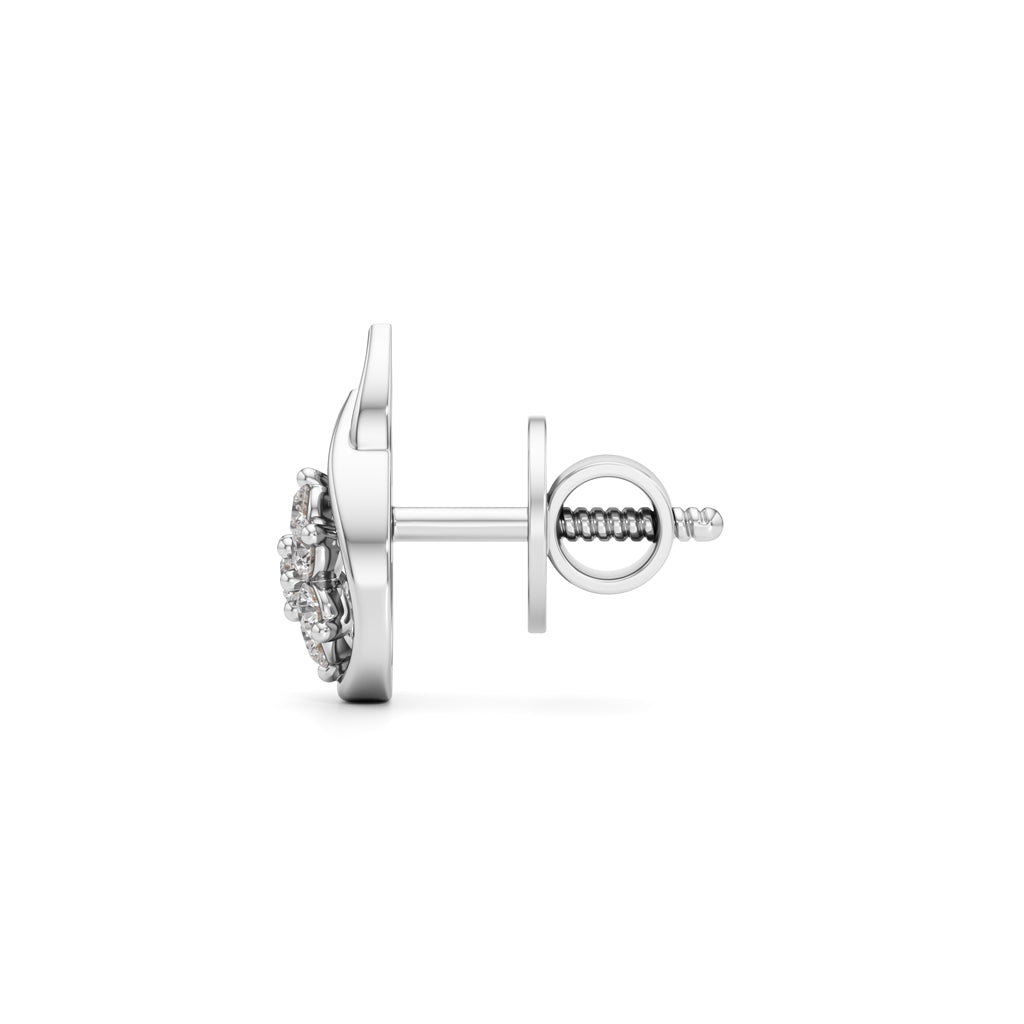 0.25Ct Round Cut Fancy Stud