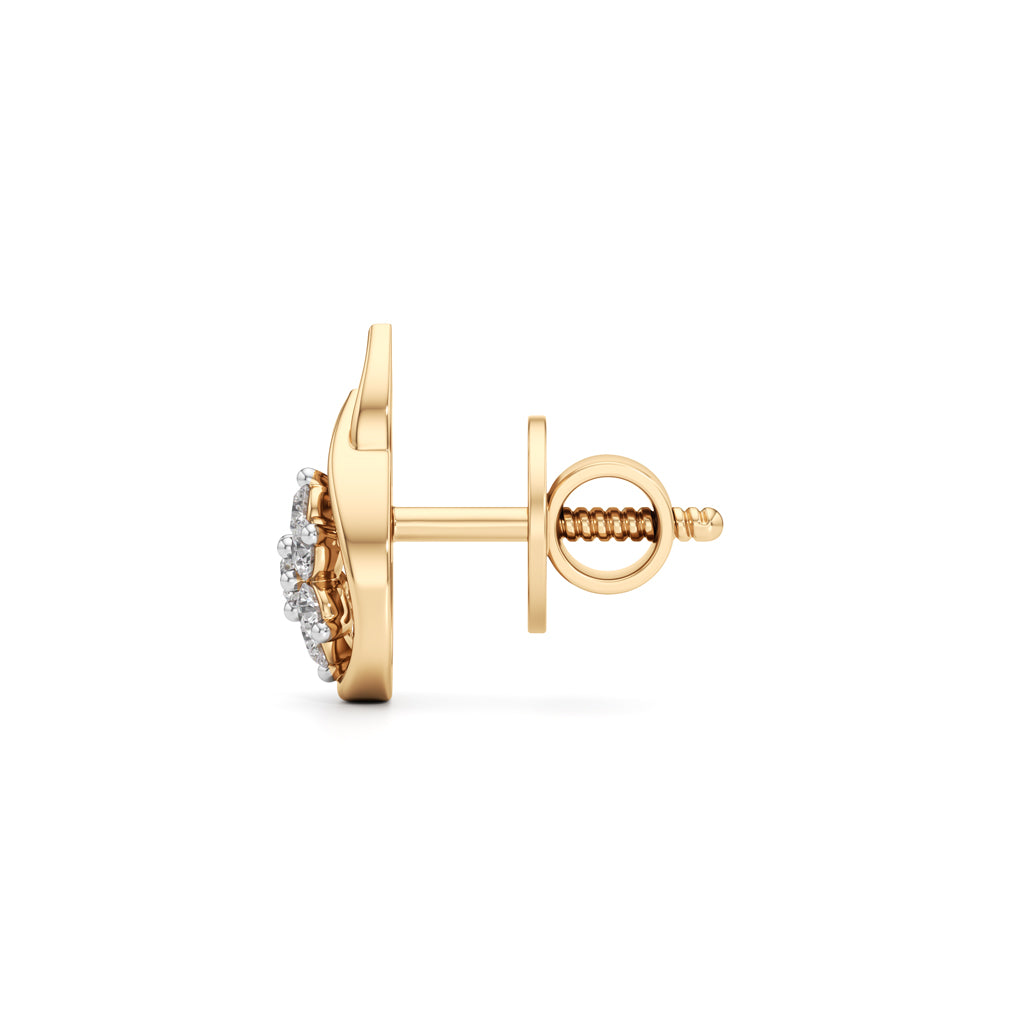 0.25Ct Round Cut Fancy Stud
