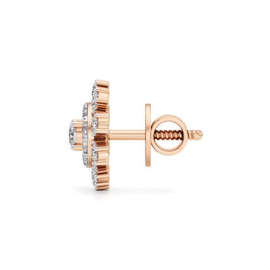 1.25Ct Round Cut Halo Stud