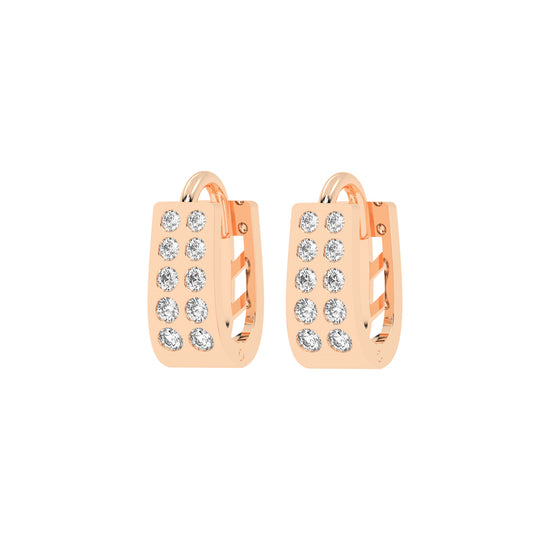 Urban Luxe Diamond Drop Hoops