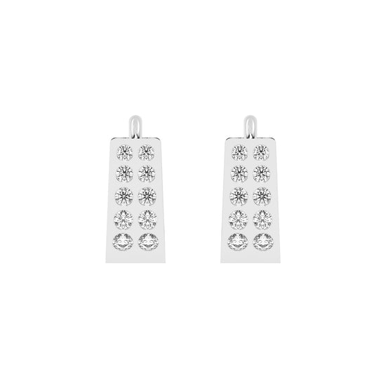 Urban Luxe Diamond Drop Hoops