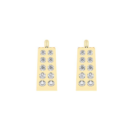 Urban Luxe Diamond Drop Hoops