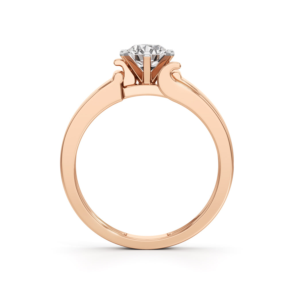 Imperial Radiance Solitaire Ring with Lab-Grown Diamond for Men