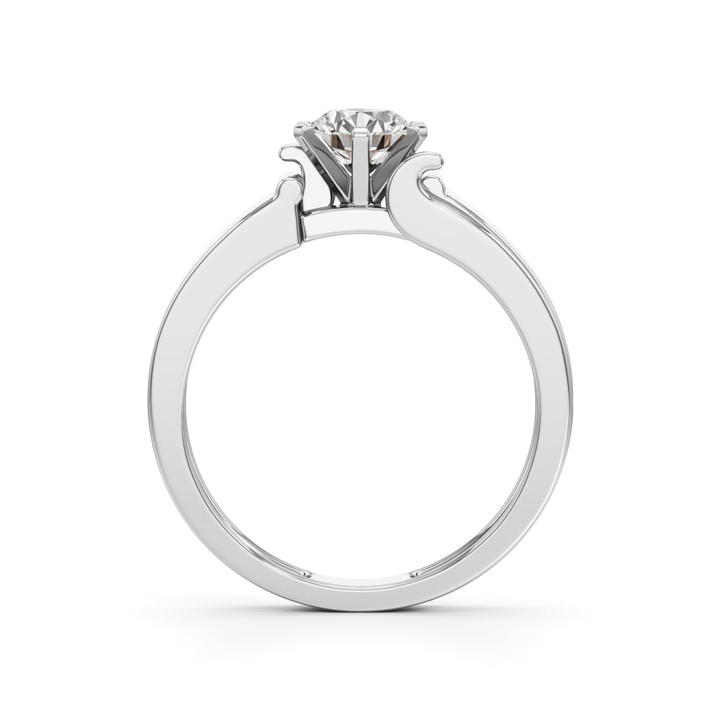 Imperial Radiance Solitaire Ring with Lab-Grown Diamond for Men