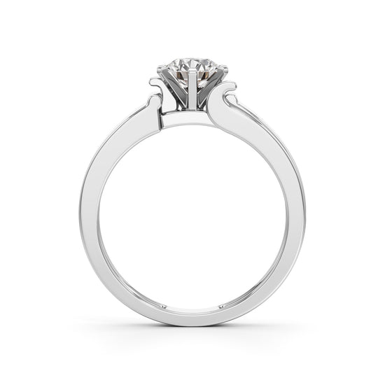 Imperial Radiance Solitaire Ring with Lab-Grown Diamond for Men