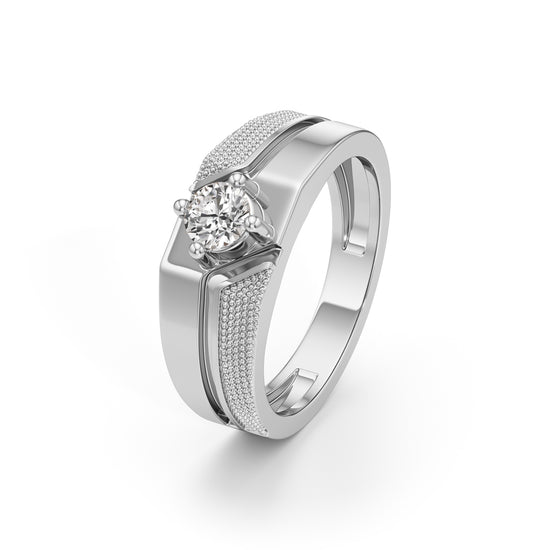 Titan Crest Gents Solitaire Ring