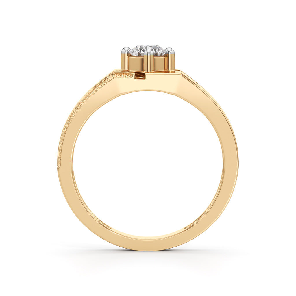 Titan Crest Gents Solitaire Ring