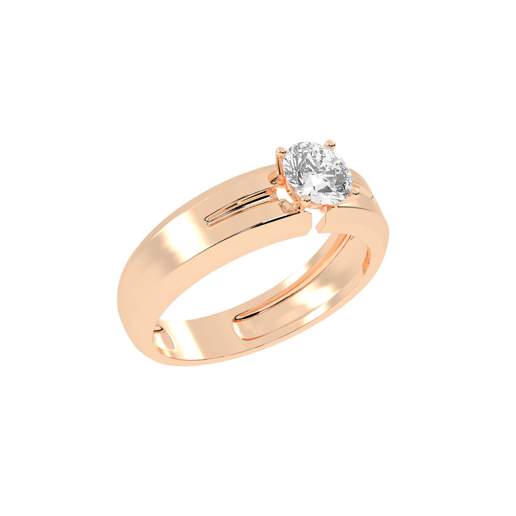 Classic Platinum Solitaire Ring