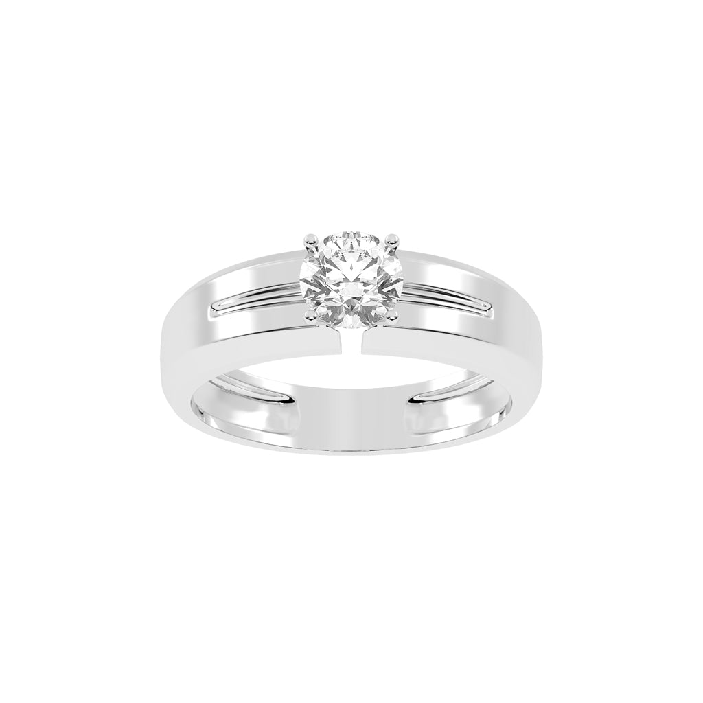 Classic Platinum Solitaire Ring