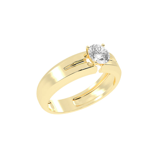 Classic Platinum Solitaire Ring