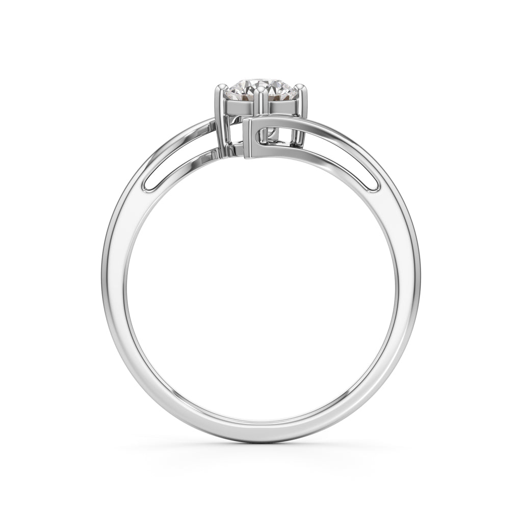 Delivone Round Cut Delicate Ring