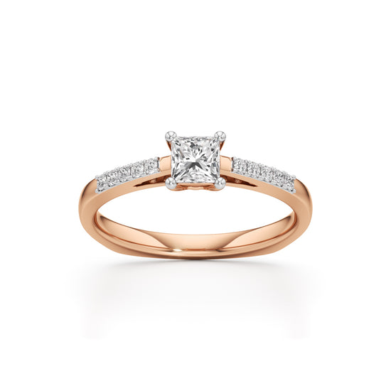 Serenera 0.25Ct Split Shank Pear Cut Engagement Ring