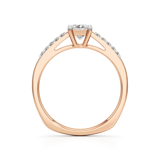 Serenera 0.25Ct Split Shank Pear Cut Engagement Ring