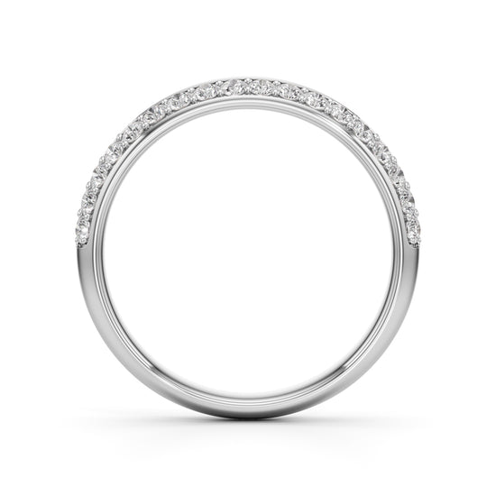 Estrella Two Row Surface Prong Style Ring