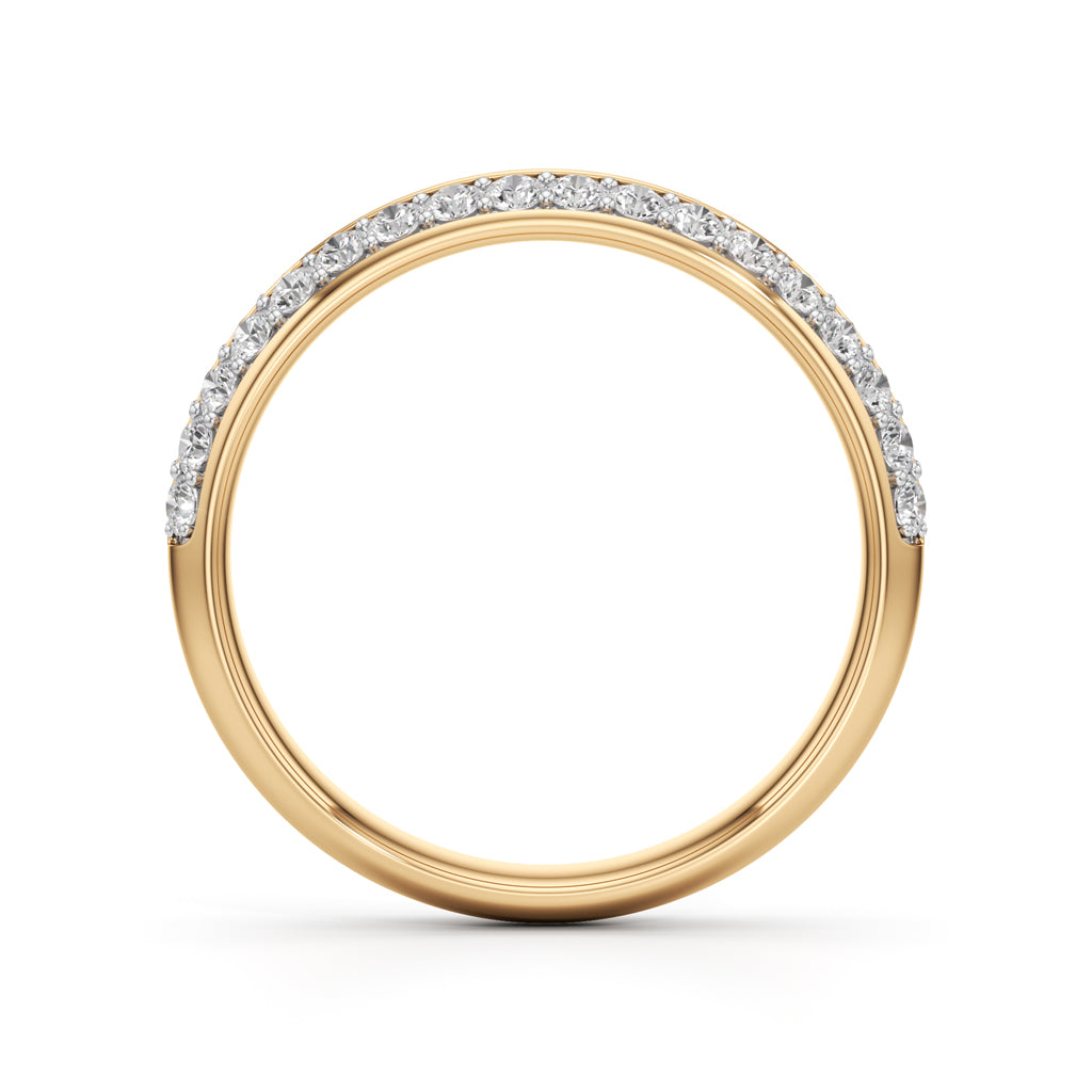 Estrella Two Row Surface Prong Style Ring