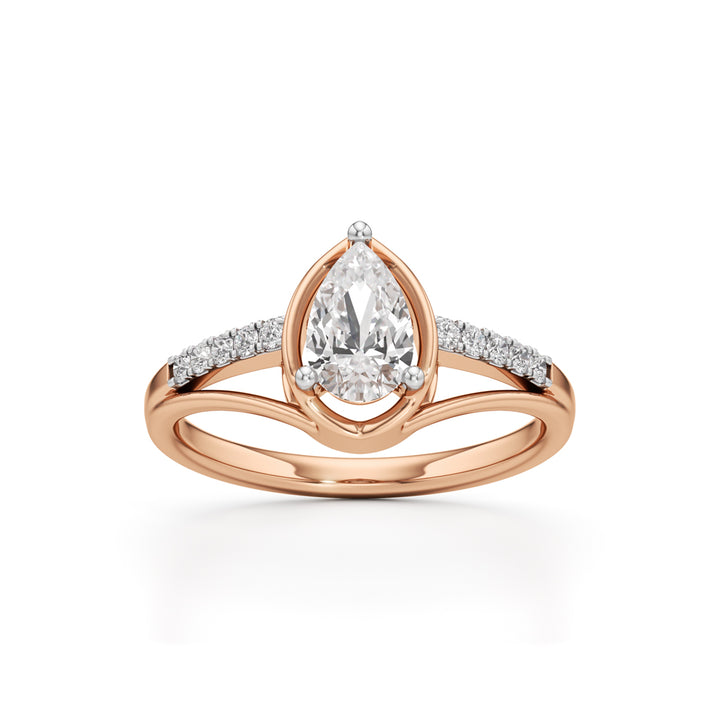 Pristalle 0.75Ct Four Prong Marquise Cut Classic Ring