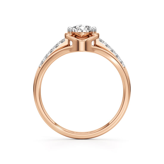Pristalle 0.75Ct Four Prong Marquise Cut Classic Ring