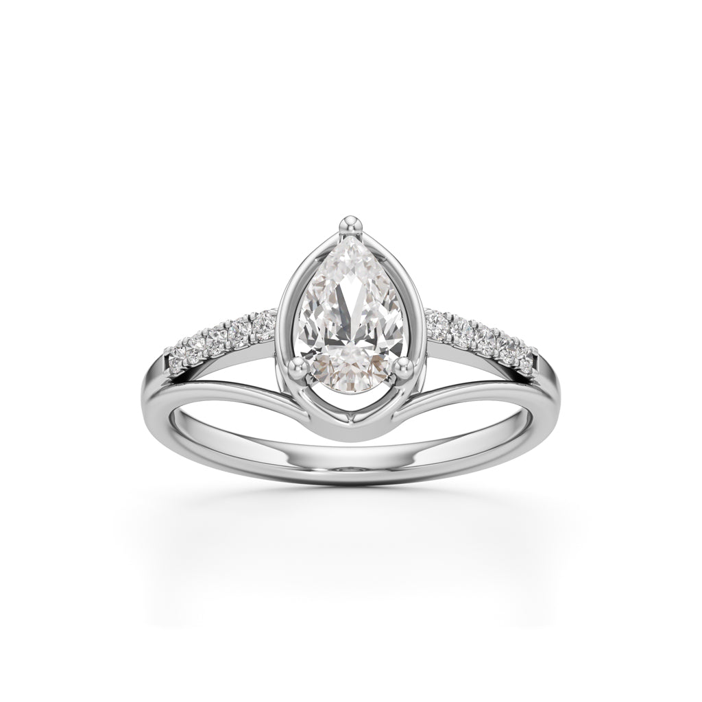 Pristalle 0.75Ct Four Prong Marquise Cut Classic Ring