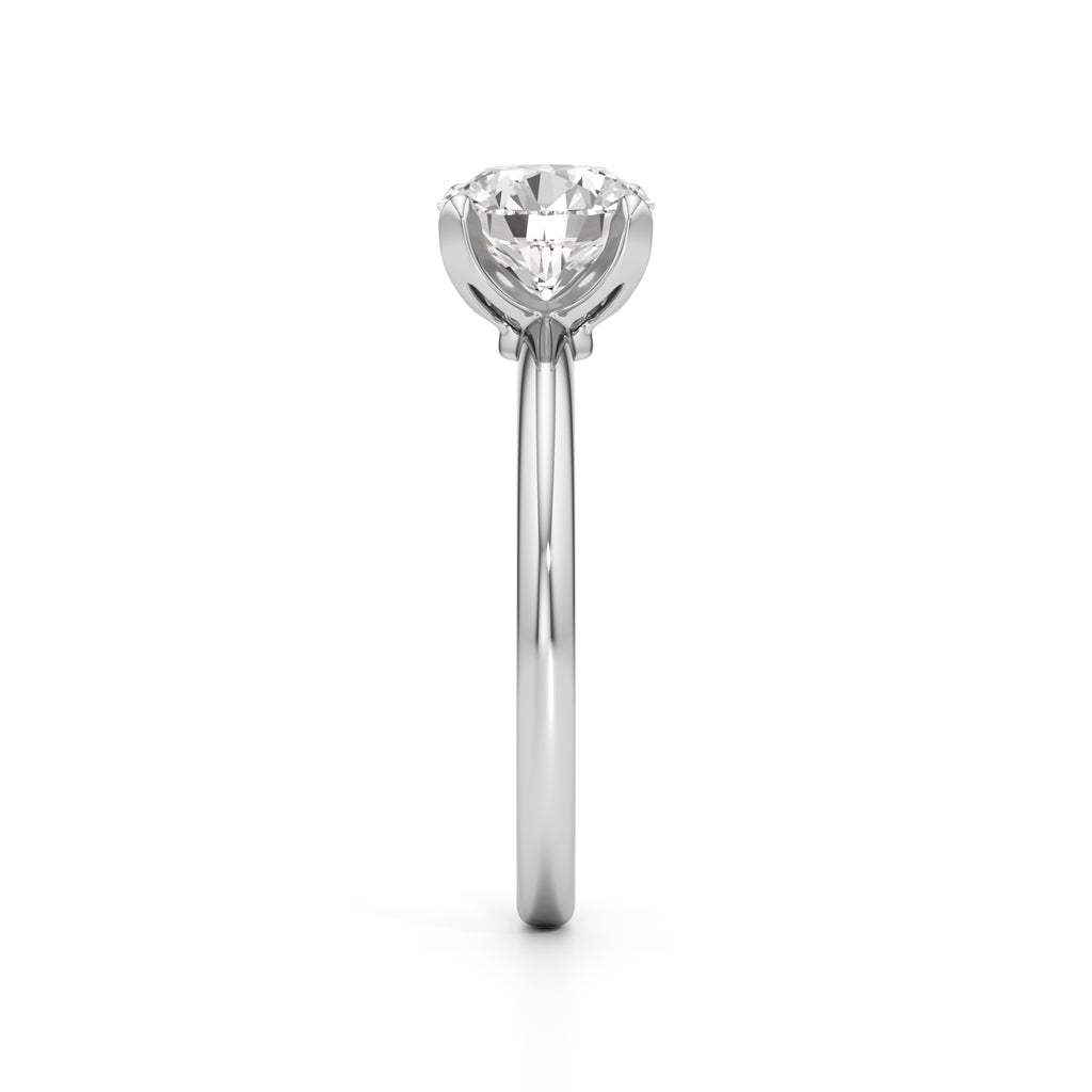 Solirina 1.5Ct Four Prong Round Cut Solitaire Ring