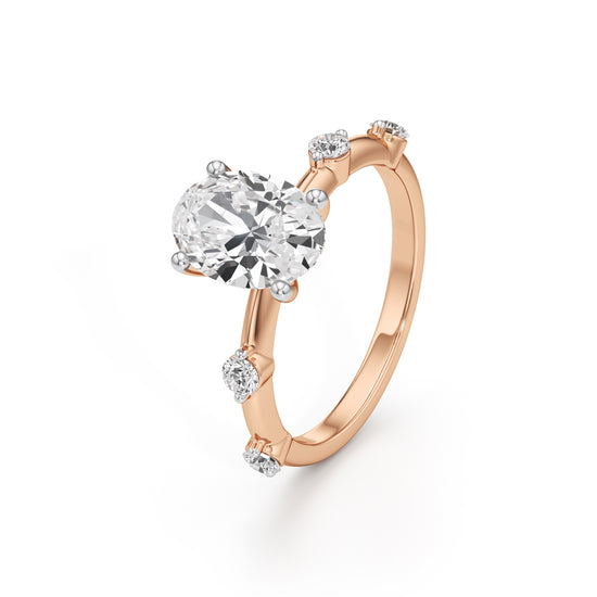 Soliria 2.25Ct Oval Cut Solitaire Ring