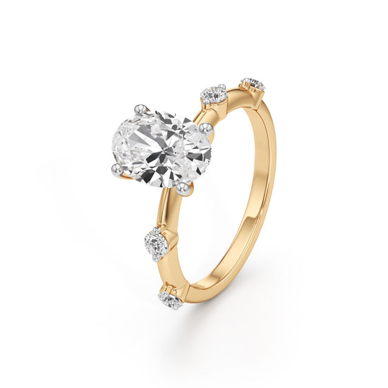 Soliria 2.25Ct Oval Cut Solitaire Ring