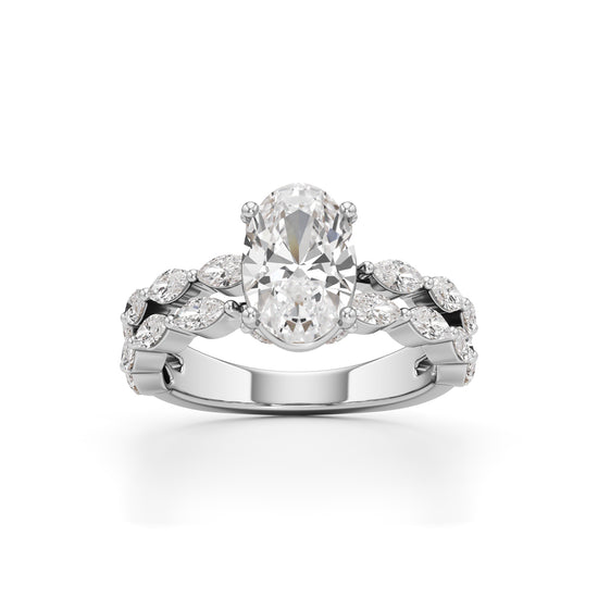 3Ct Oval Shape Engagement