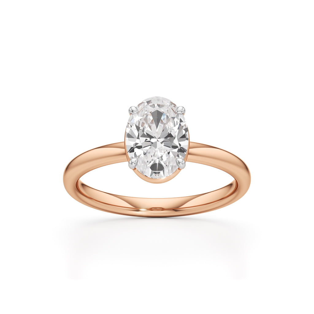 Solondelle 1.50Ct Oval Cut Solitaire Ring
