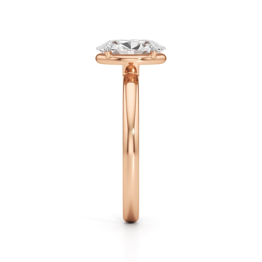 Solondelle 1.50Ct Oval Cut Solitaire Ring
