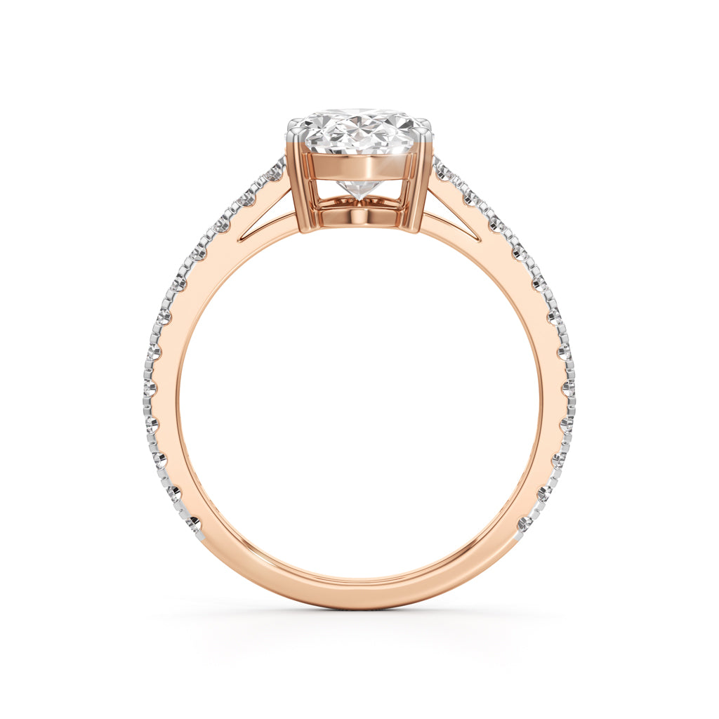 Eternessa 2.25Ct Oval Cut Engagement Ring