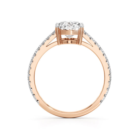 Eternessa 2.25Ct Oval Cut Engagement Ring