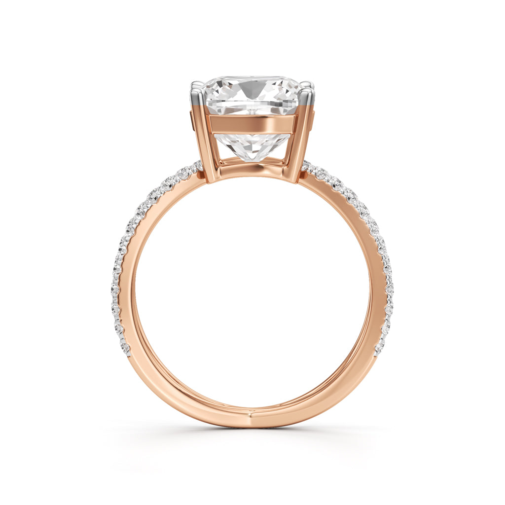 Velarix 4Ct Trilliants Round Cut Ring