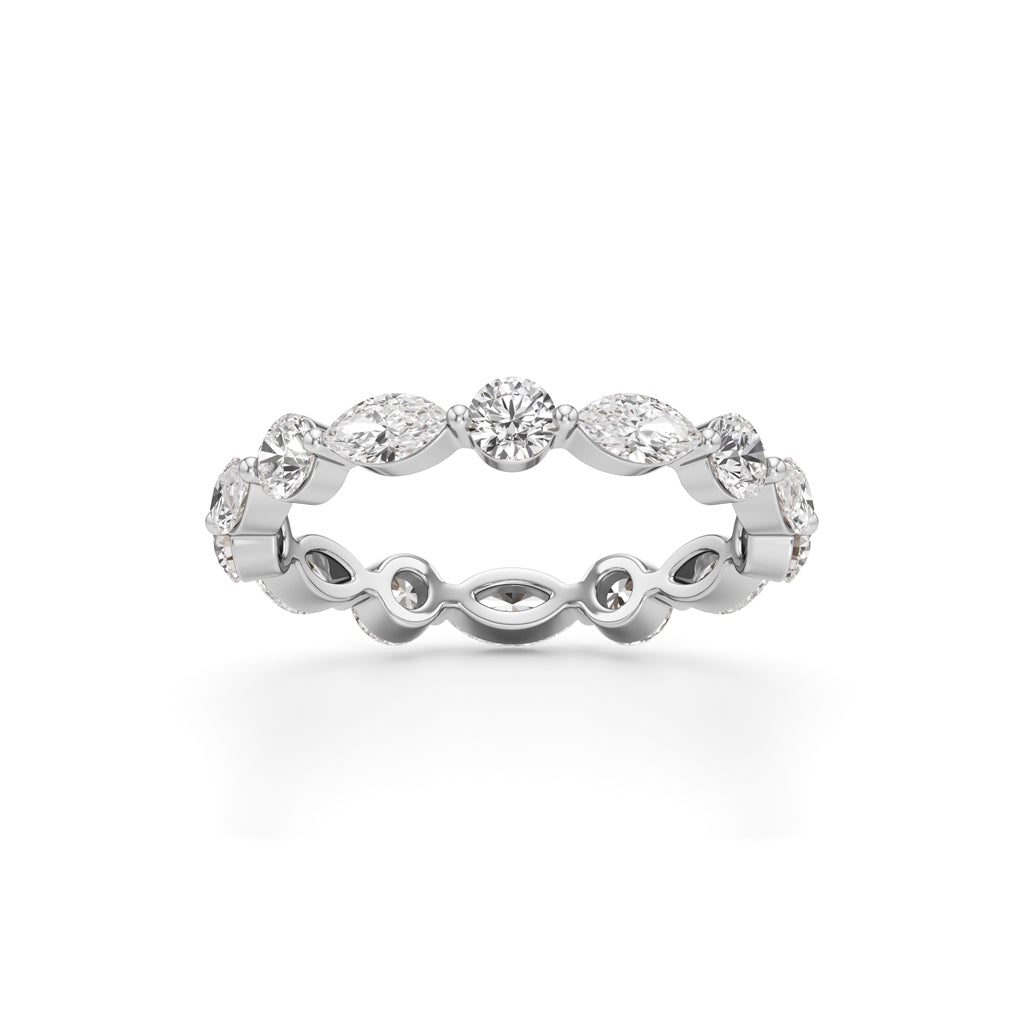 Pandora 1Ct Marquise & Round Cut Eternity Ring