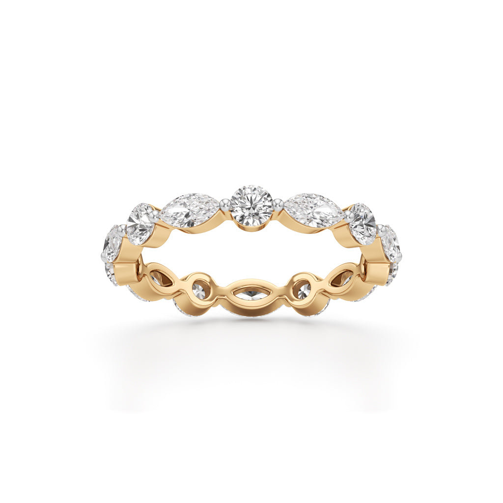 Pandora 1Ct Marquise & Round Cut Eternity Ring